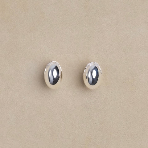 Earrings - Egg Hinged Hoops