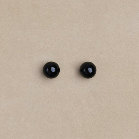 Onyx Boule Studs