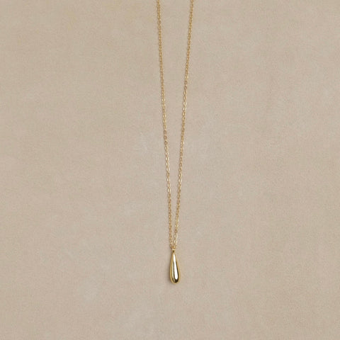 Tiny Drop Pendant Necklace