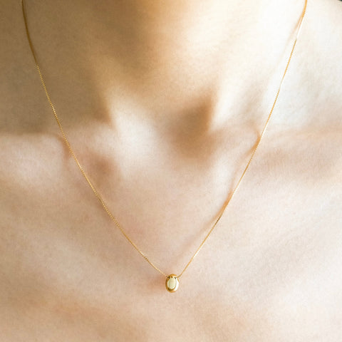 Tiny Egg Pendant Necklace